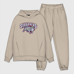 Мужской костюм оверсайз Mahoning Valley Scrappers, цвет: миндальный