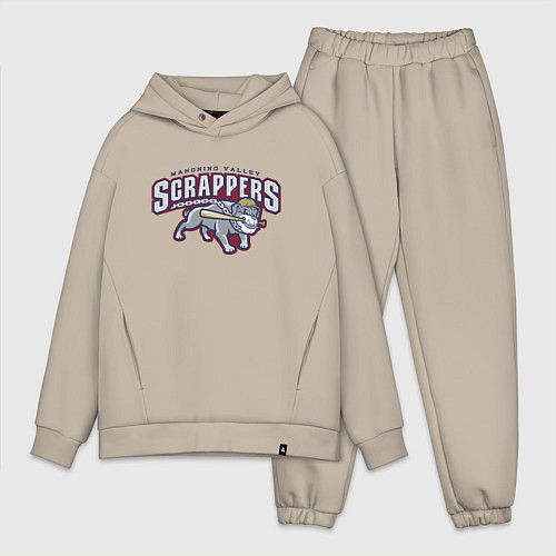 Мужской костюм оверсайз Mahoning Valley Scrappers / Миндальный – фото 1