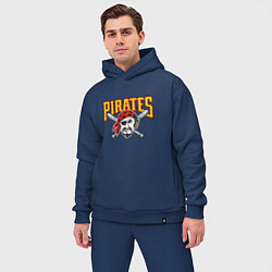 Мужской костюм оверсайз Pittsburgh Pirates - baseball team, цвет: тёмно-синий — фото 2