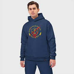 Мужской костюм оверсайз Hyosan High School Emblem, цвет: тёмно-синий — фото 2