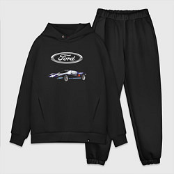 Мужской костюм оверсайз Ford Racing, цвет: черный