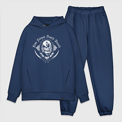 Мужской костюм оверсайз Five Finger Death Punch Skull, цвет: тёмно-синий