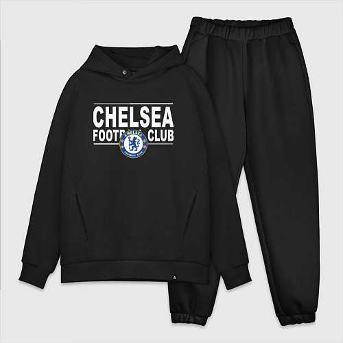 Мужской костюм оверсайз Chelsea Football Club Челси / Черный – фото 1