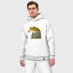 Мужской костюм оверсайз Мудрая лягушка, цвет: белый — фото 2