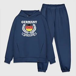 Мужской костюм оверсайз Футбол Германия, цвет: тёмно-синий