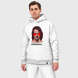 Мужской костюм оверсайз Johnny cyberpunk 2077, цвет: белый — фото 2