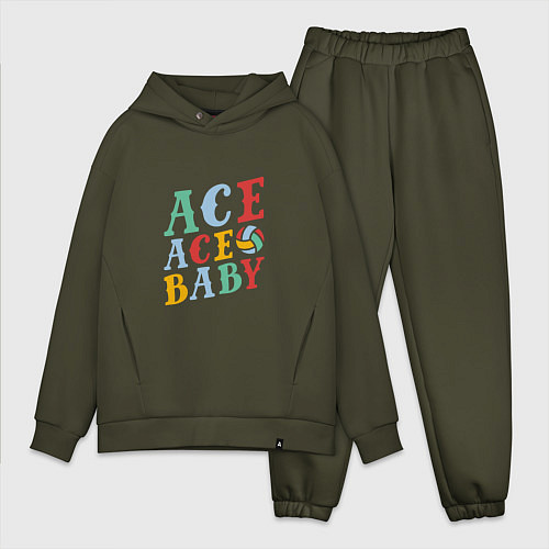 Мужской костюм оверсайз Ace Ace Baby / Хаки – фото 1