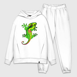 Мужской костюм оверсайз Ящерица Lizard, цвет: белый