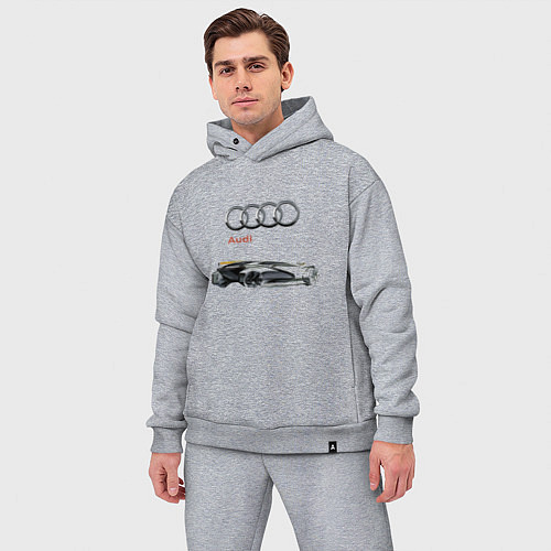 Мужской костюм оверсайз Audi Concept Sketch / Меланж – фото 3