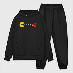Мужской костюм оверсайз Pac-man 8bit, цвет: черный