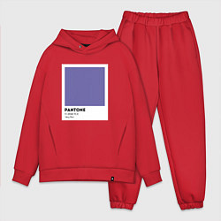 Мужской костюм оверсайз Pantone Very Peri, цвет: красный