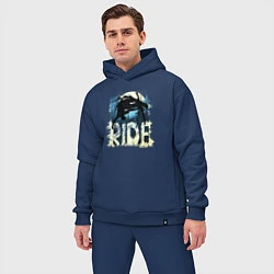 Мужской костюм оверсайз Ride Ski, цвет: тёмно-синий — фото 2