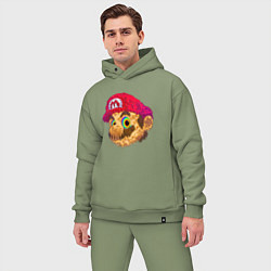 Мужской костюм оверсайз Super Mario Sketch Nintendo, цвет: авокадо — фото 2