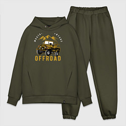 Мужской костюм оверсайз Внедорожник Off-road, цвет: хаки