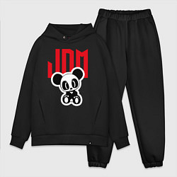 Мужской костюм оверсайз JDM Panda Japan, цвет: черный