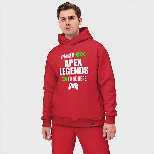 Мужской костюм оверсайз Apex Legends I Paused / Красный – фото 3