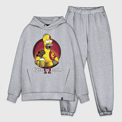 Мужской костюм оверсайз Homer god of bar, цвет: меланж