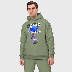 Мужской костюм оверсайз Sonic the Hedgehog 2, цвет: авокадо — фото 2