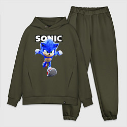 Мужской костюм оверсайз Sonic the Hedgehog 2022, цвет: хаки