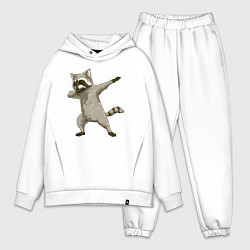 Мужской костюм оверсайз Даб енот, цвет: белый