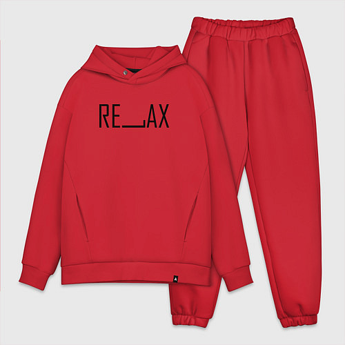 Мужской костюм оверсайз RELAX BLACK / Красный – фото 1