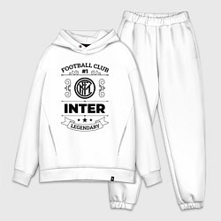 Мужской костюм оверсайз Inter: Football Club Number 1 Legendary, цвет: белый