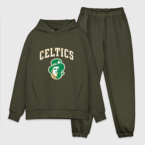 Мужской костюм оверсайз NBA Celtics / Хаки – фото 1