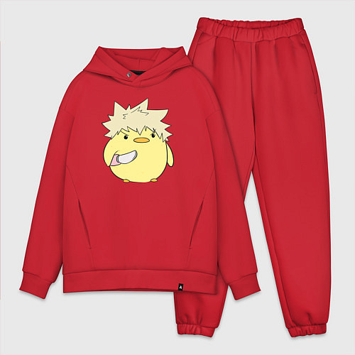Мужской костюм оверсайз Опасный Бакуго My Hero Academia / Красный – фото 1