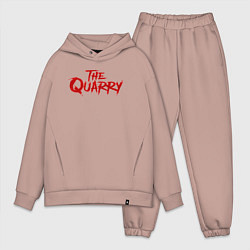 Мужской костюм оверсайз The Quarry logo, цвет: пыльно-розовый