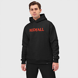Мужской костюм оверсайз Redfall logo, цвет: черный — фото 2