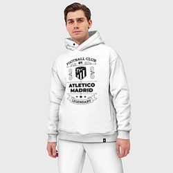 Мужской костюм оверсайз Atletico Madrid: Football Club Number 1 Legendary, цвет: белый — фото 2