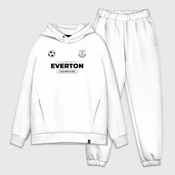 Мужской костюм оверсайз Everton Униформа Чемпионов, цвет: белый
