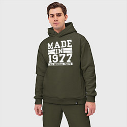 Мужской костюм оверсайз Сделано в 1977 году, цвет: хаки — фото 2