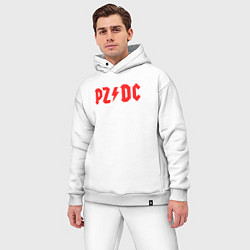 Мужской костюм оверсайз PZDC ACDC, цвет: белый — фото 2