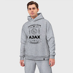 Мужской костюм оверсайз Ajax: Football Club Number 1 Legendary, цвет: меланж — фото 2