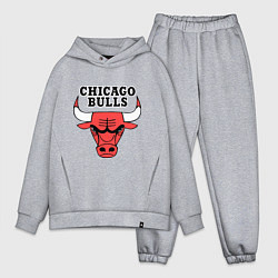Мужской костюм оверсайз Chicago Bulls, цвет: меланж