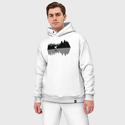 Мужской костюм оверсайз Мотоциклы и мотокросс, цвет: белый — фото 2