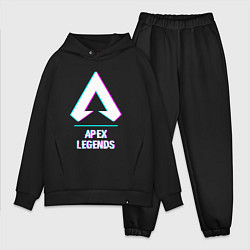 Мужской костюм оверсайз Apex Legends в стиле glitch и баги графики