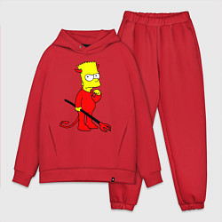 Мужской костюм оверсайз Bart Simpson - devil