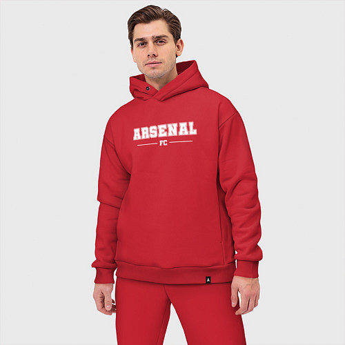 Мужской костюм оверсайз Arsenal football club классика / Красный – фото 3