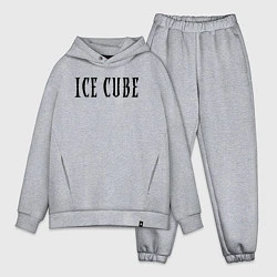 Мужской костюм оверсайз Ice Cube - logo, цвет: меланж