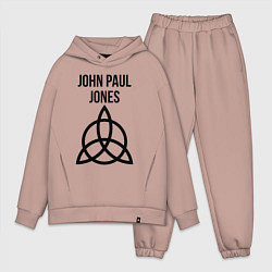 Мужской костюм оверсайз John Paul Jones - Led Zeppelin - legend, цвет: пыльно-розовый