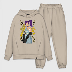 Мужской костюм оверсайз Benders brains, цвет: миндальный