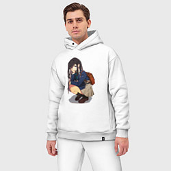 Мужской костюм оверсайз Такина из Ликорис рекоил, цвет: белый — фото 2