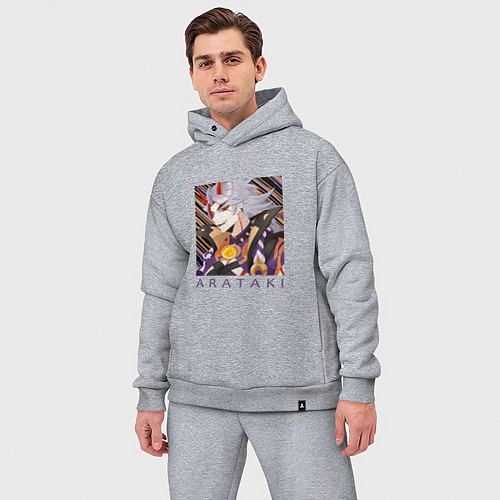 Мужской костюм оверсайз Итто Аратаки Первый и величайший предводитель банд / Меланж – фото 3