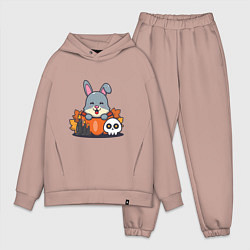 Мужской костюм оверсайз Rabbit halloween, цвет: пыльно-розовый