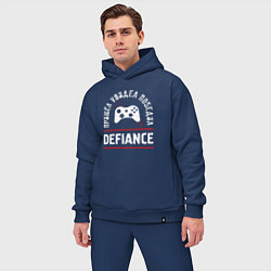 Мужской костюм оверсайз Defiance: пришел, увидел, победил, цвет: тёмно-синий — фото 2