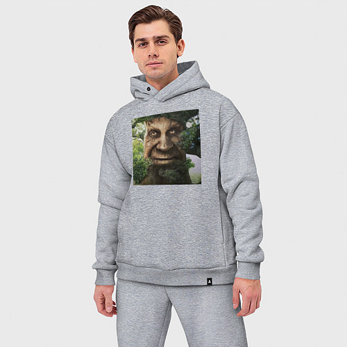 Мужской костюм оверсайз Wise Mystical Tree / Меланж – фото 3