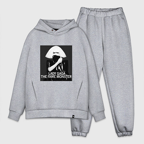 Мужской костюм оверсайз Lady gaga the fame monster / Меланж – фото 1