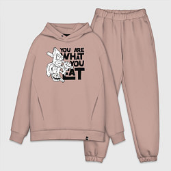 Мужской костюм оверсайз Ты то , что ешь